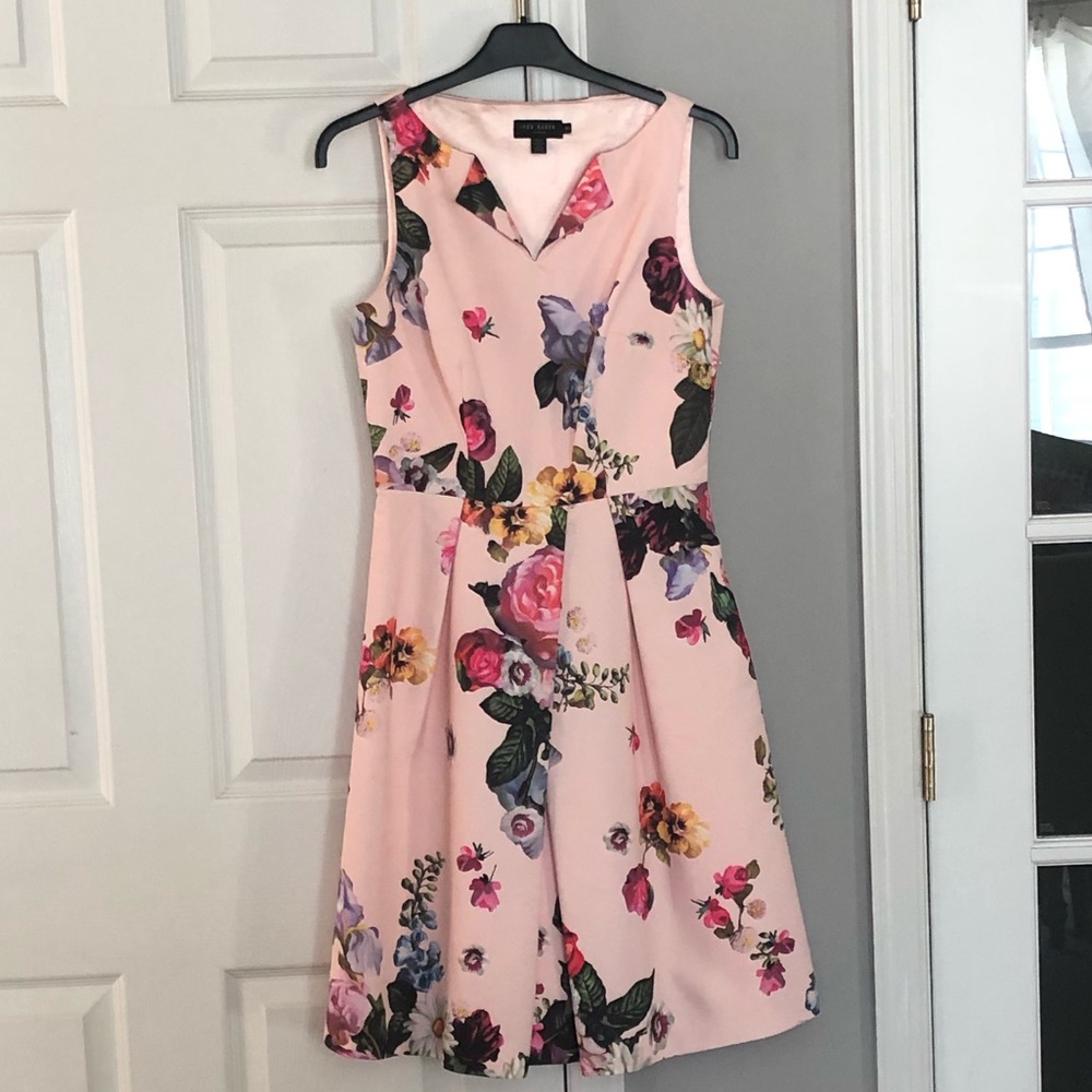 Floral Ted Baker dress.